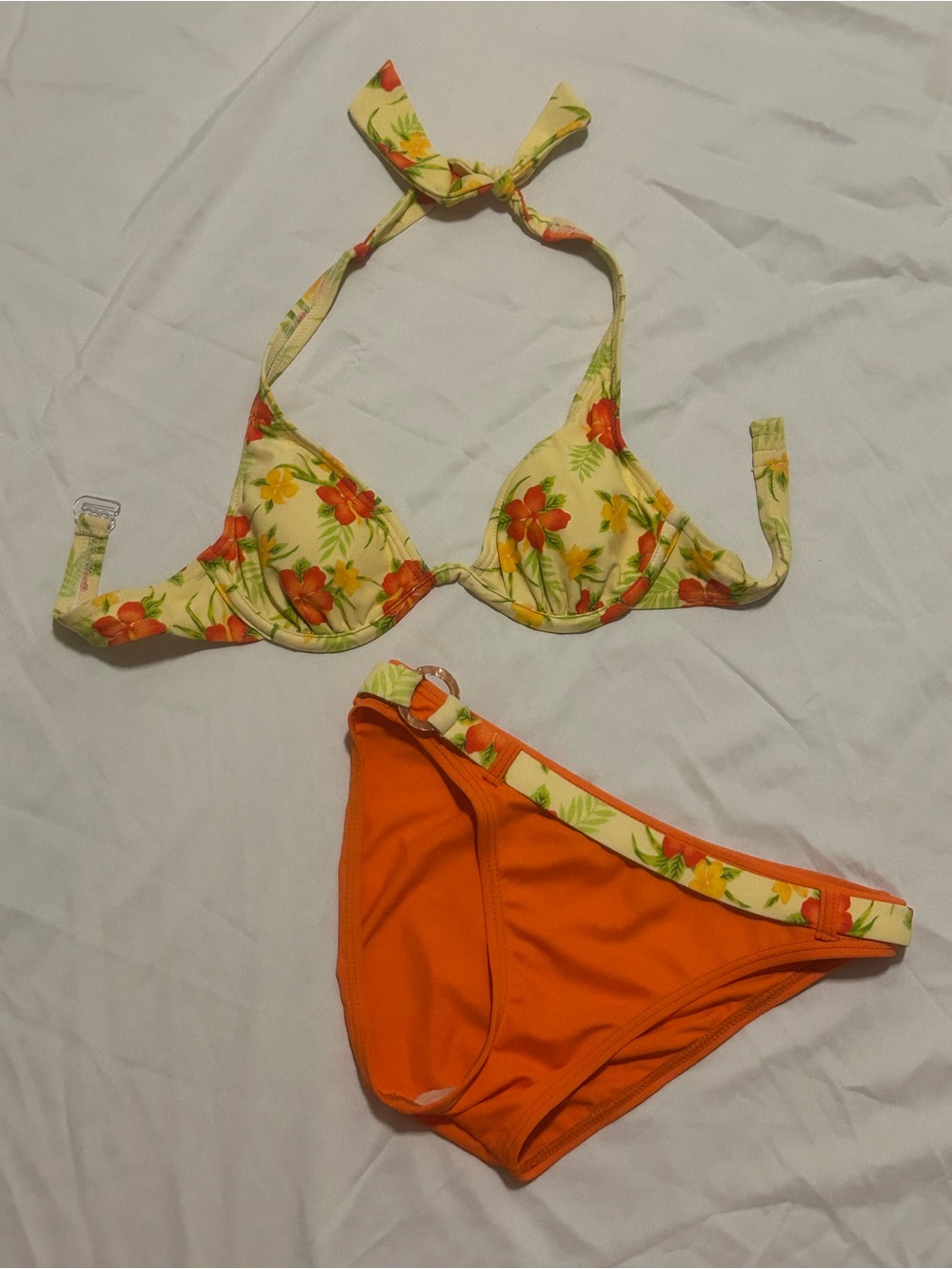 vintage floral bikini